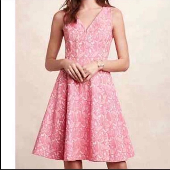 Anthropologie Dresses & Skirts - Anthropologie Maeve pink Fit and flare  dress